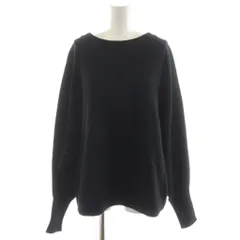 スピック&スパン Spick&Span 23AW ドルマンロングリブニット セーター 長袖 ウール 黒 ブラック 23080200534040 /AN45