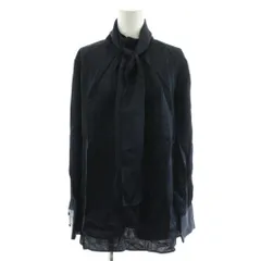 極美品 セオリーリュクス ジョーゼット ボウタイ風 ブラウス バンドカラー 白 2026年最新】Theory luxe カラー/ネック：バンドカラー/ノーカラー