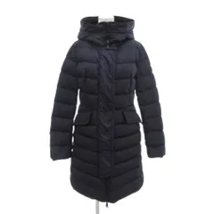 モンクレール MONCLER 18AW GRIVE ダウンコート 2 L  ロング フード ワッペン 紺 ネイビー D20934939205 54155 /AE