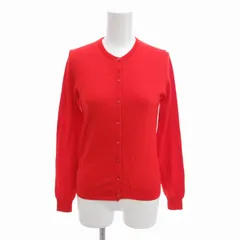 マカフィー MACPHEE トゥモローランド ニット カーディガン ウール 長袖 2 赤 レッド /HO△ 0331