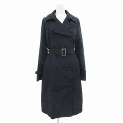 バーニーズニューヨーク BARNEYS NEW YORK トレンチコート ライナー付 2WAY ロング丈 40 紺 ネイビー /AEのサムネイル