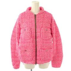 ヘルノ HERNO PI001703D ツイードダウンジャケット アウター ジップアップ 42 ピンク /NR ■OS