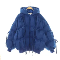 エンフォルド ENFOLD サンプル品 25AW RIBBON DOWN-JAKET ジャケット ダウンジャケット アウター リボン 38 ブルー /CX ■OSのサムネイル