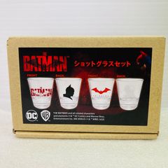 [미사용품]더 배트맨 샷 글래스 세트 영화 상품 배트맨 DC 글래스 컵 식기 BATMAN