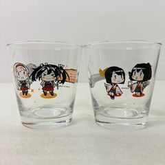 【2種セット】艦隊これくしょん?艦これ～ ローソンコラボグラス 翔鶴＆瑞鶴 伊勢＆日向 コラボゼリーグラス アニメ コミック キャラクター コップ マグカップ 食器 キッチン 湯呑