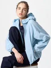 UNIQLO 60LIGHTBLUE ポケッタブルUVカットパーカ 3XL 478553