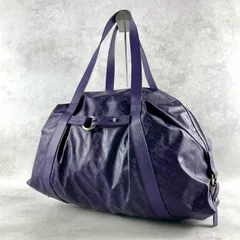 人気✨GHERARDINI ゲラルディーニ ソフティ ボストンバッグ 肩掛け ハンドバッグ 旅行鞄 ビジネス 男女兼用 ユニセックス 紫 パープル　大容量