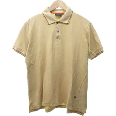 エトロ ETRO 美品 ポロシャツ 半袖 ロゴ刺繍 ベージュ M IBO81