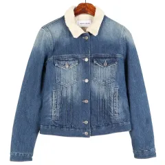 マウログリフォニ シェルパ デニム ジャケット ウィメンズ S / k1731