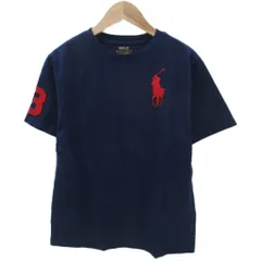 ポロ ラルフローレン POLO RALPH LAUREN Tシャツ カットソー 半袖 150cm ネイビー 紺 ビッグポニー /SM16 ■GY58 男の子