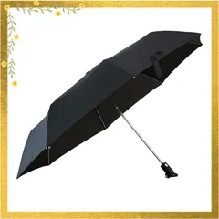 小宮商店 65cm 自動開閉 大きい 折りたたみ傘 メンズ ワンタッチ 丈夫なグラスファイバー 風に強い 耐強風 超撥水 テフロン 安全式 無地 (黒)