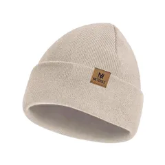 【新品】 [Pawinpaw] ニット帽 メンズ 冬 防寒 ビーニー 帽子 大きい おしゃれ 防寒 防風 保温 通気性 伸縮性 柔らかい 無地 レディース スキー スノボ 登山 通勤 通学 自転車 登山 アウトドア 春 秋 冬 (PUロゴカーキ) 0