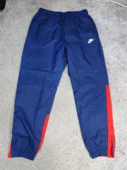 ナイキ ズボン NSW ウィンドランナー ウーブン トラック パンツ ブルー レッド L