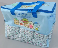 すみっコぐらし すみっコキャンプ 5ポケット付き 保冷バッグ ブルー