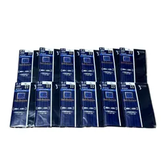 ATSUGI アツギ ハイソックス ブラック 綿混 無地 23-27cm 12足セット デイリービジネス 通勤 出張に 抗菌防臭 メンズ/紳士