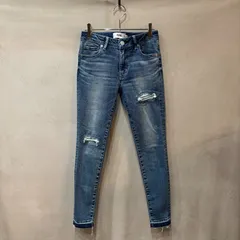 AZUL BY MOUSSY アズールバイマウジー ジーンズ デニム デニムパンツ AZUL DENIM リペアスキニーデニム レディース ブルー S 250HAS12-002K 美品 USED