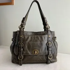 Y2K Coach Legacy 65th Anniversary Limited Edition Garcia Olive Green Leather Tote Bag Vintage