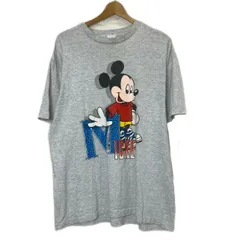 Velva Sheen　Tシャツ　90s vintage　90年代　半袖　カットソー　トップス　クルーネック　キャラクター　キャラT　ディズニー　ミッキー　(C)DISNEY　USA製　オーバーサイズ　古着