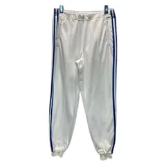 adidas　トラックパンツ　80s vintage　80年代　ジャージパンツ　ボトムス　ウエストゴム　トラックライン　ワンポイント　ブランドロゴ　ワッペン　デサント社　日本製　スポーツ　古着