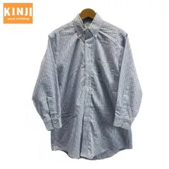 Brooks Brothers　チェックシャツ　長袖シャツ　Yシャツ　トップス　ボタンダウン　コットン　チェック　胸ポケット　カジュアル　古着