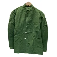 ユーロワークジャケット　70's vintage　イタリア軍　アウター　スタンドカラー　無地　フルボタン　フロントポケット　海軍　ユーロヴィンテージ　ミリタリー　古着