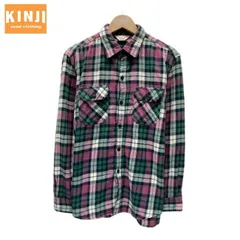 Levi's Red Tab　ネルシャツ　フランネル　チェックシャツ　長袖　シャツ　トップス　レギュラーカラー　胸ポケット　赤タブ　スモールe　アメカジ　古着