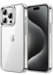 ★JETech iPhone 15 Pro 6.1インチ用 保護ケース 黄ばみなし 衝撃吸収 バンパーカバー 傷つけ防止 クリアバック (クリア)