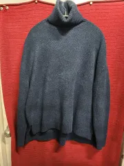 トミーヒルフィガー ネイビー タートルネック ニット セーター