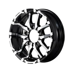 ホイール4本セット 16インチ 5.5J+20 5H-139.7 NITRO POWER M26 CROSSFANG ブラックメタリック/ミラーカット