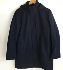 ユニクロ ハイブリッドダウンコート メンズ M ネイビー 3022202512100003