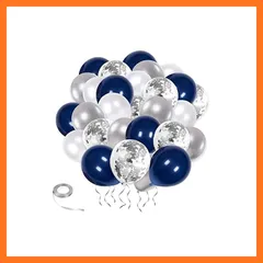 【新品】 50個 風船 バルーン きらきら紙吹雪風船 ?飾り付け パーティー 装飾セット 結婚式 記念日 子供会 文化祭 バースデー パーティー装飾 誕生日 飾り (濃紺) 0