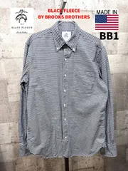 USA製 ブラックフリース バイ ブルックスブラザーズ ギンガムチェック オックスフォード ボタンダウンシャツ BB1 メンズ BLACK FLEECE BY BROOKS BROTHERS