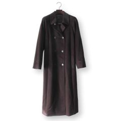 leilian レリアン ブラックダブルブレストロングコート9号　ダウン 新品同様】レリアン カシミヤ100% ロングコート 9 レディース M ダーク
