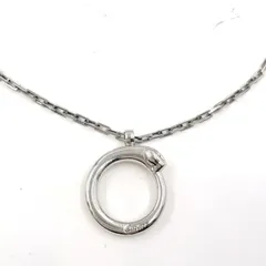 Cartier パンテール チャーム キーホルダー メタル シルバー ネックレス