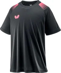 バタフライ Butterfly 卓球 Tシャツ エスプレ・Tシャツ 半袖 シャツ 練習着 トレーニング メンズ レディース 吸水速乾 伸縮 ストレッチ  46140 016 ロゼ