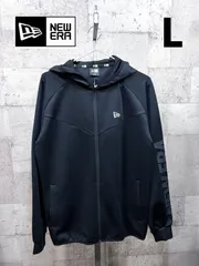 NEW ERA ブラック ウォームアップウェア M ニューエラ（NEW ERA）（メンズ）ジャージ 上 吸汗速乾 ブラック 黒