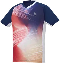 ゴーセン GOSEN テニス ゲームシャツ メンズ レディース 半袖ゲームシャツ 半袖Tシャツ 部活 チーム クラブ サークル 吸汗速乾 練習 トレーニング  T2346 17 ネイビー