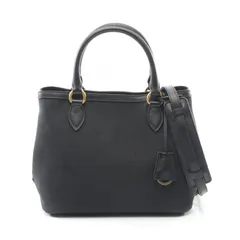 プラダ PRADA ハンドバッグ LOGO JACQUARD ロゴジャガード ブラック キャンバス レザー ロゴジャガード 2wayトートバッグ レディース Used A