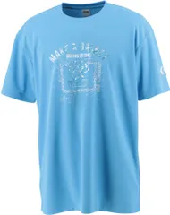 コンバース CONVERSE バスケット プリントTシャツ メンズ トップス 半袖 Tシャツ メタリックプリント 吸汗 速乾 バスケ 部活 練習 トレーニング 新入部員 プラクティス 合宿 ジム 男性  CB231370 2200 スカイブルー