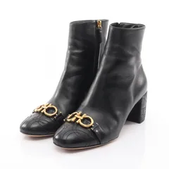 サルヴァトーレフェラガモ Salvatore Ferragamo ブーツ ガンチーニ レザー ブーツ レディース Used A