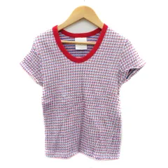 レイビームス Ray Beams Tシャツ カットソー 半袖 総柄 マルチカラー 赤 レッド /YK45