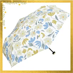 Wpc. 雨傘 折りたたみ傘 ポルク ミニ オフ 晴雨兼用 親骨50cm 190g 軽量 レディース レトロ 花柄 鳥 北欧 くすみカラー おしゃれ 可愛い 傘ケース フック付き 通勤 通学 女性 7348-114-002 1