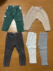 キッズ　80cm〜90cmズボン　5点セットまとめ