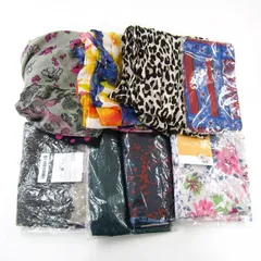 エイチアンドエム他 ショール ストール 8点セット 未使用 花柄 ドット レオパード等 まとめて 大量 レディース H&M他