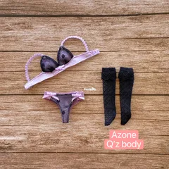 JANAYA ハンドメイド　Q’z body服　ブラとショーツ　パープル