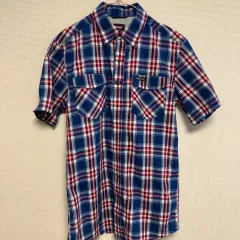 154 ラングラー Wrangler メンズ CHECK 半袖 シャツ S