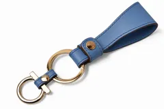 サルヴァトーレフェラガモ 未使用 キーリング/キーホルダー Salvatore Ferragamo レザー ガンチーニ ブルー【中古】
