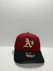 Newera オークランドアスレチックス ホホカムスタジアム 9forty A-FRAME スナップバックキャップ ツートンカラー