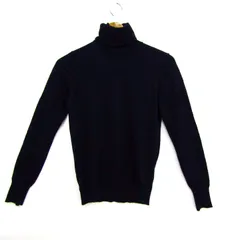 イエナ ニット セーター 長袖 ウール100% ブランド トップス レディース Fサイズ ネイビー IENA 【中古】