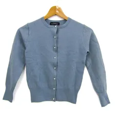 ユナイテッドアローズ カーディガン 長袖 ウール グリーンレーベル ブランド トップス レディース 38サイズ ブルー UNITED ARROWS 【中古】